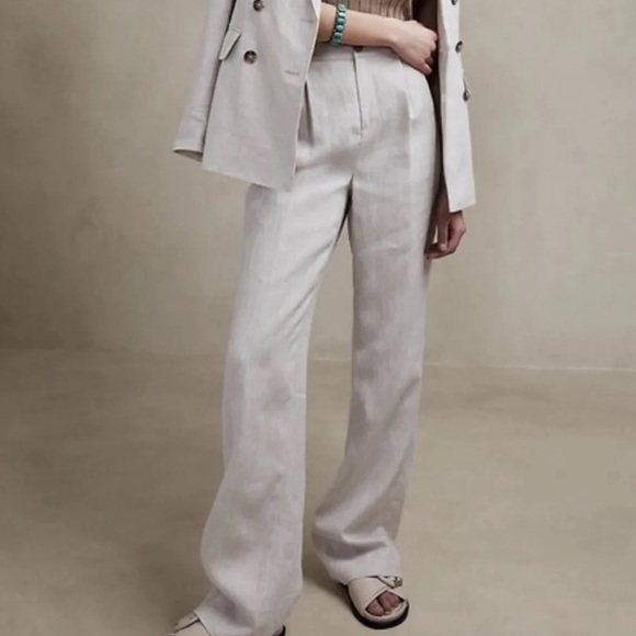 Banana Republic Pants - NWT Banana Republic Palma Wide-Leg Linen Pant